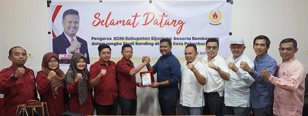 KONI Sijunjung Studi Banding di KONI Kota Pekanbaru