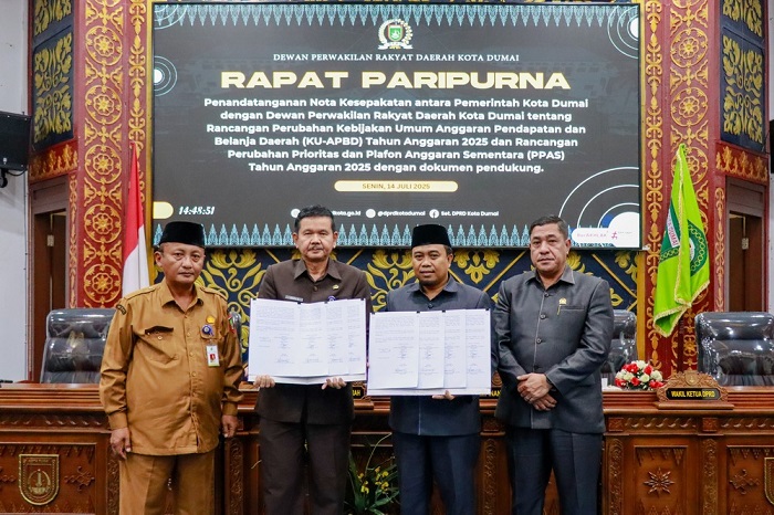 DPRD dan Pemko Dumai Sepakat, KU APBD Perubahan Naik Menjadi Rp2,34 Triliun