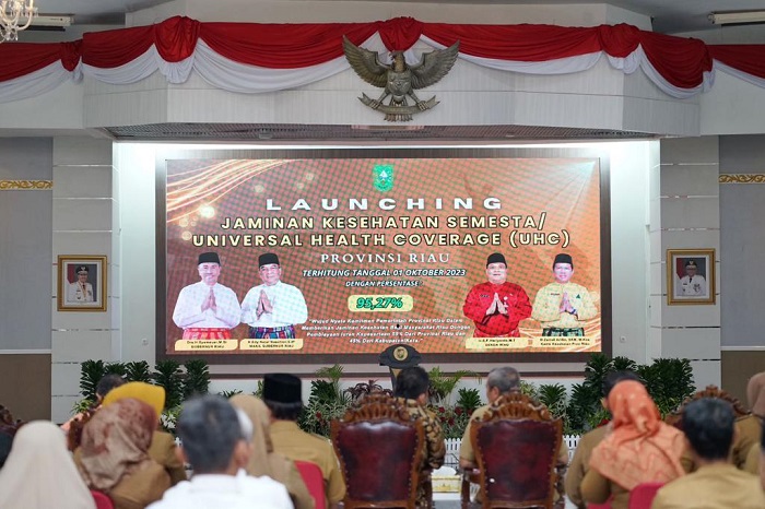Bupati Inhil Terima penghargaan pencapaian Jaminan Kesehatan Semesta Universal Health Coverage