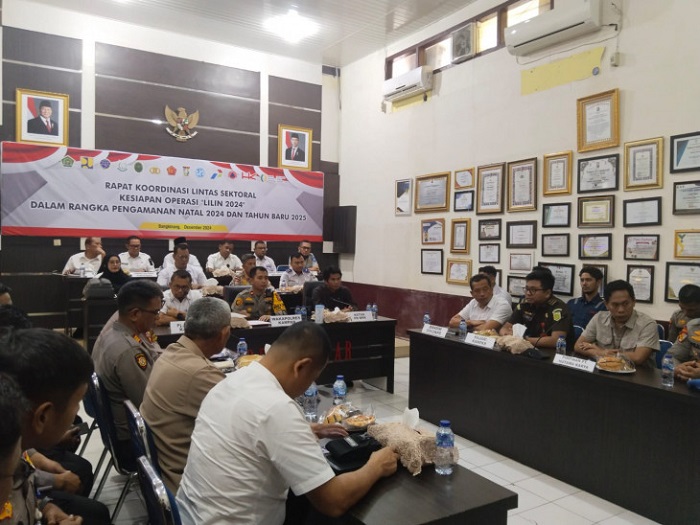 Hadapi Natal danTahun Baru 2025 Polres Kampar Gelar Rapat Operasi Lilin