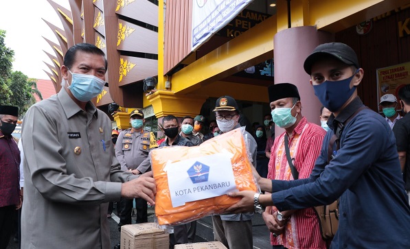15.625 Paket Sembako untuk Warga Pekanbaru  Terdampak Covid-19 Mulai Disalurkan