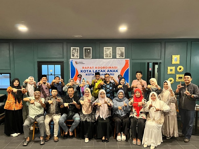 DP3APM dan FWKLA Rakor Sekaligus Buka Puasa Bersama Wujudkan Pekanbaru KLA