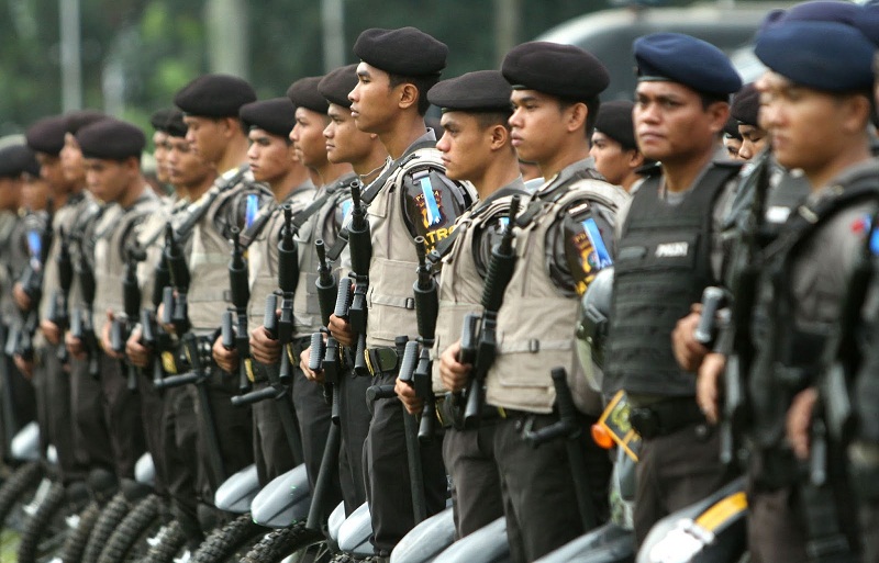 Polda Riau Kirim Dua SSK Brimob ke Jakarta Amankan Penetapan Hasil Pemilu 2019