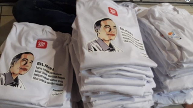 Baju Kaos harus Ada Gambar Jokowi, BPN Ungkap 4 Fakta Perayaan HUT Kementerian BUMN Kampanye Terselubung
