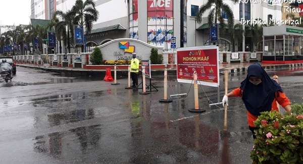 Jalan Sudirman dan HR Soebrantas Pekanbaru Ditutup Pukul 05.00 Hingga 14.00 WIB, PSBB Diperketat...