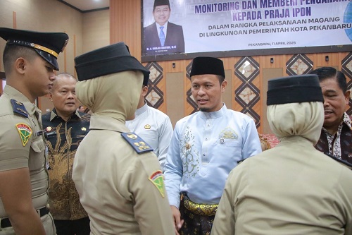 Walikota Agung Nugroho Sambut Baik Magang Praja IPDN di Pemko Pekanbaru