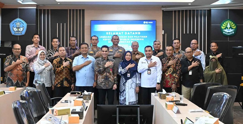 Unri dan Lemdiklat Polri Jalin Kerja Sama Pendirian Pusat Studi Kepolisian