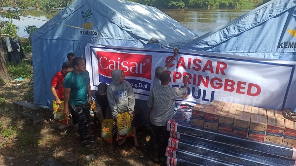 Doa Korban Kebakaran Terkabulkan Diberi Kasur Empuk dari Caisar Spring Bed