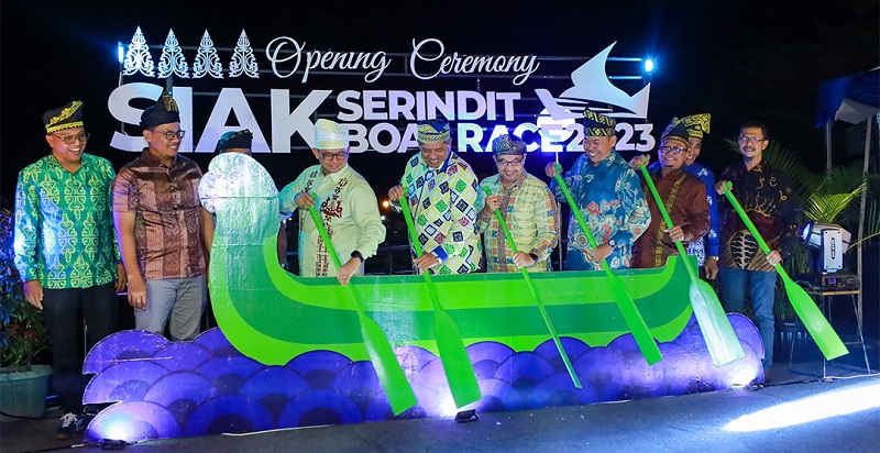 Dibuka Bupati, Siak Serindit Boat Race 2023 Diikuti 25 Tim