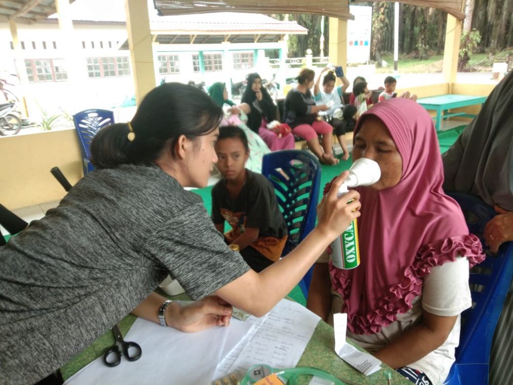 Mapala UMRI Tetap Buka Posko Kesehatan Pasca Kampar Diguyur Hujan Lebat