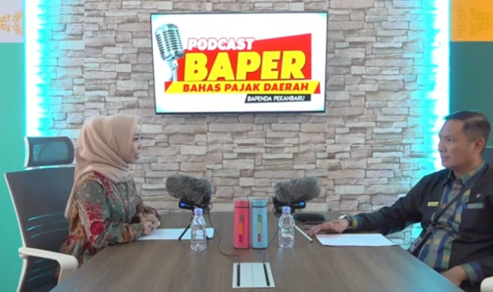 Sampaikan Informasi dan Sosialisasi Pajak, Bapenda Pekanbaru Luncurkan Podcast Baper