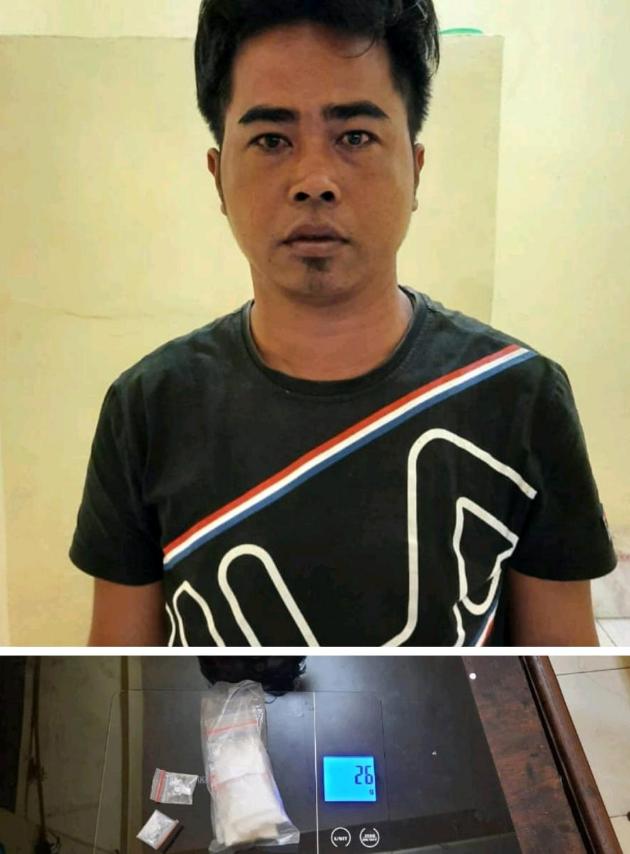 Edarkan Sabu, Tukang Ojek Ditangkap Polres Rohil, Segini Barang Buktinya