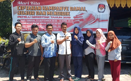 Nyoblos Perdana, FAN Bukit Batu Ikut Sukseskan Pemilu 2019