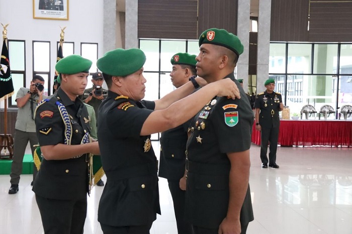 Pangdam Pimpin Sertijab Danrem Wira Bima, Brigjen TNI Agustatius Sitepu Gantikan Jarot Suprihanto