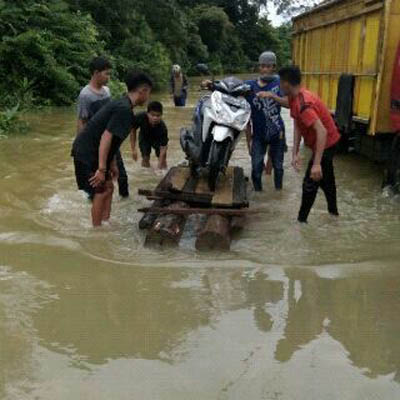 Sungai Subayang Meluap, Belasan Desa di Kampar Terendam Banjir