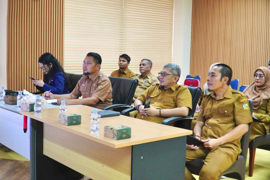 Pemkab Kampar Ikuti Rapat Koordinasi Penanganan Inflasi dan Sosialisasi Program Pemeriksaan Kesehatan Gratis (PKG) secara Daring