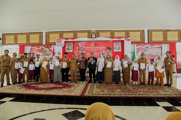 768 Orang Pelajar Kecamatan Bantan Terima Bantuan Beasiswa PIP
