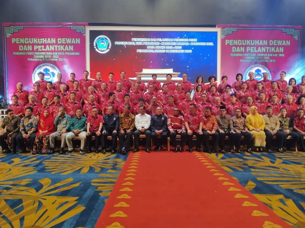 PSMTI Lantik Pengurus Paguyuban Sosial Marga Tionghoa Indonesia Se-Riau