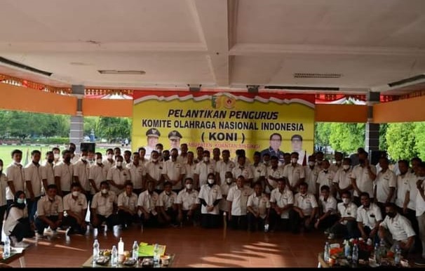 Pengurus KONI Dilantik, Ketua DPRD Kuansing Komit Majukan Olahraga