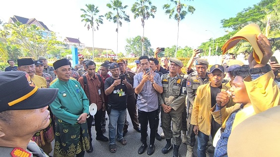 Bupati Inhil Terima Penyampaian Aspirasi Mahasiswa GEMPAR