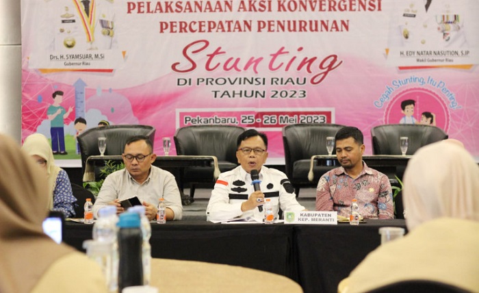 Di Rapat Stunting, Bupati Asmar Minta Semua Pihak Dukung Meranti Bisa Maju