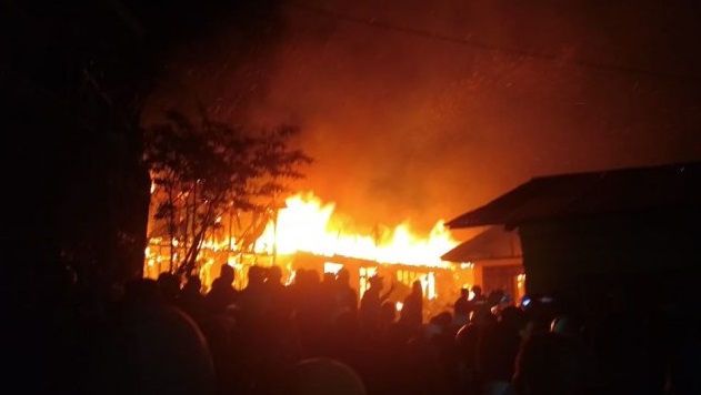 Kebakaran Hanguskan Bangunan di SMP Negeri 7 Pekanbaru di Tanjung Rhu