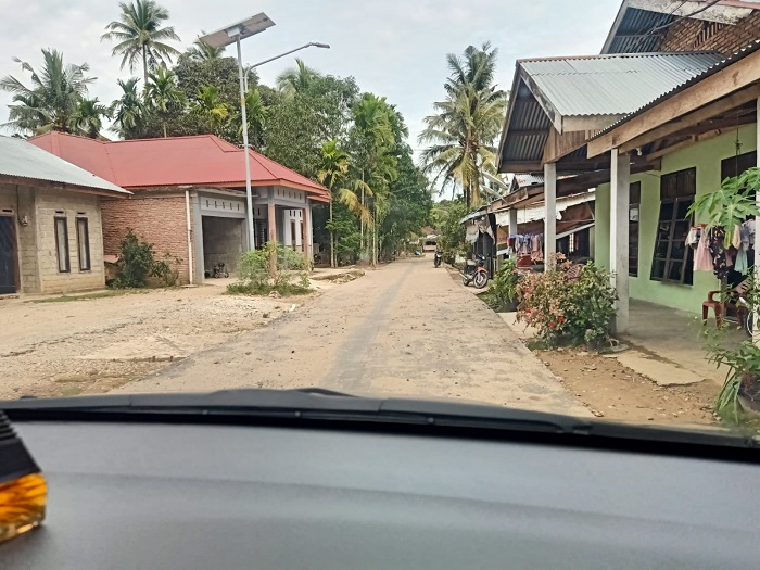 Jalan Semenisasi Arah Kantor Desa Sukamaju-Rohul, Selesai Dikerjakan