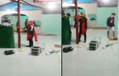 Terganggu dengan Bunyi Toa, Puluhan Massa Rusak Mushalla, Ini Videonya
