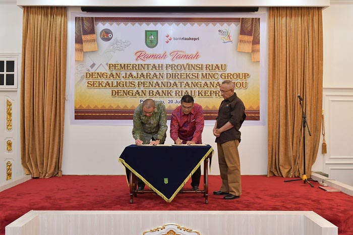 Datang Ke Riau Bawa 12 Direktur, MNC Capital Indonesia Gandeng Bank Riau Kepri