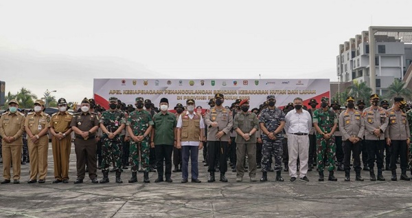 6.800 Personil TNI Polri Disiagakan untuk Antisipasi  Karhutla di Riau