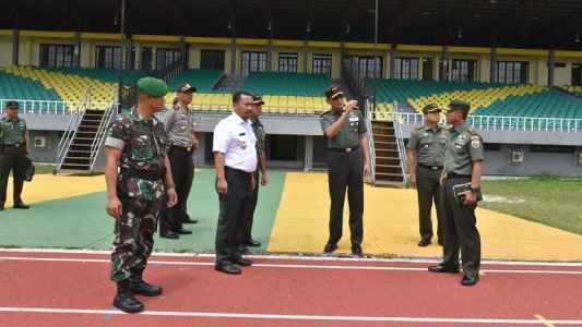 Wabup Dampingi Danrem Tinjau Persiapan Kunjungan Presiden Jokowi