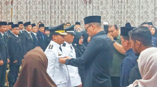 Lantik 80 Pejabat, Bupati Inhu Tegaskan Jabatan ASN Bukan untuk Diperjualbelikan