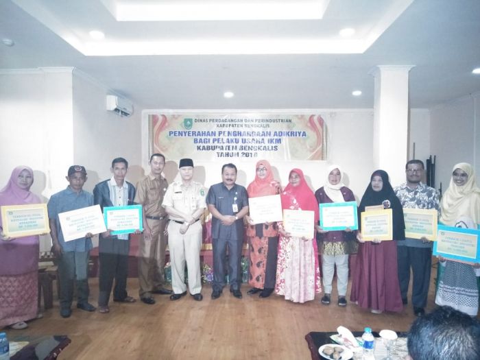 Pemkab Bengkalis Beri Penghargaan kepada IKM Terbaik