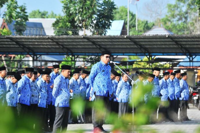 Plt Sekda Meranti Jadi Irup Apel Hari Kesadaran Nasional Tahun 2017