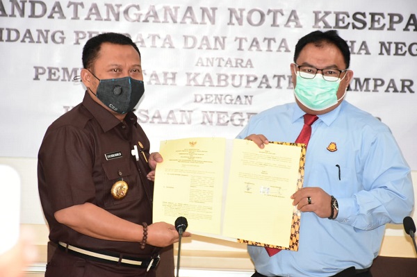 Pemkab  dan Kejari Kampar MoU Pengolahan Aset