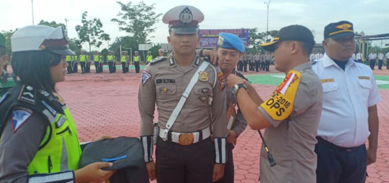 Kapolres Rohil Pimpin Upacara Gelar Pasukan Operasi Zebra 2018