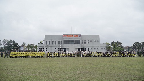 Penerima Beasiswa UMRI Gelar Pelatihan Bela Negara Bersama Yonko 462/Kopasgat