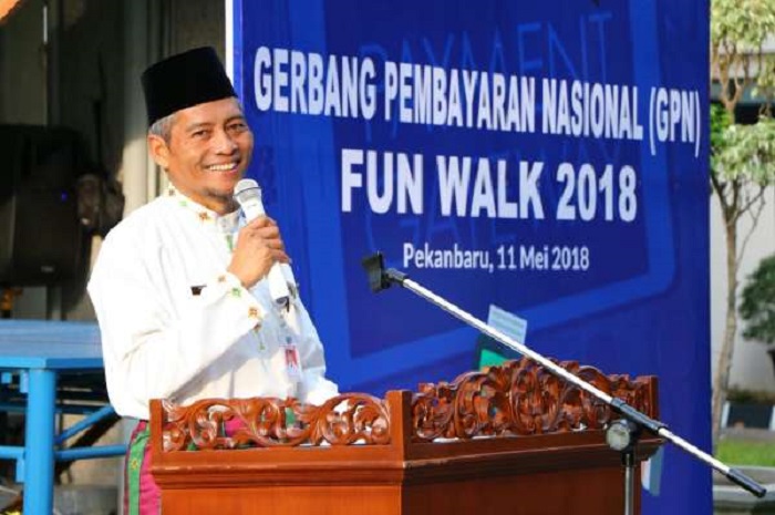 Plt Wali Kota Lepas Kegiatan GPN Fun Walk 2018 Bank Indonesia