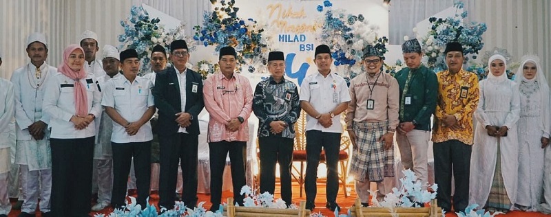 Tasyakuran Milad ke-4, BSI Gelar Nikah Massal di Kemenag Kuansing