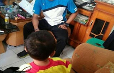 OH TUHAN...Bocah SD Ini Alami Luka Bakar Usai Disetrika Ibu Kandungnya