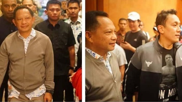 Biasa Parlente Berseragam Polisi, Mendadak Kapolri Jendral Tito Karnavian  Berbusana Kasual Kunjungi Putra Hendropriyono