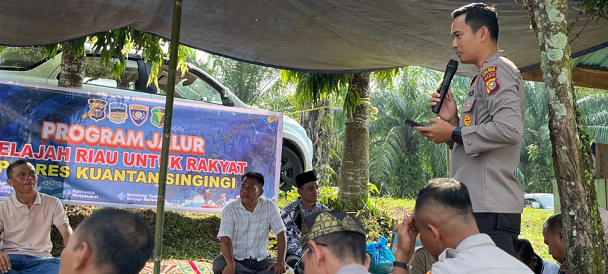 Perkenalkan 110, Kapolres Kuansing Ajak Warga Jauhi Narkoba
