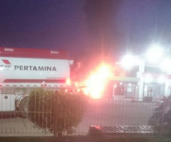 Gara-gara Memasak Nasi di dalam Mobil, SPBU Sitorajo Kari-Kuansing Nyaris Terbakar