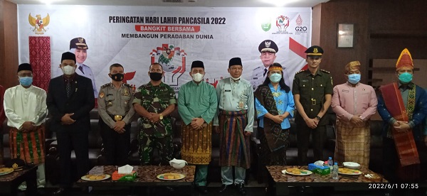 Wabup Inhu Ikuti Peringatan Harlah Pancasila Secara Virtual