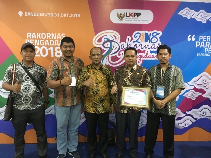 Pemkab Pelalawan Diganjar National Procurement Award 2018