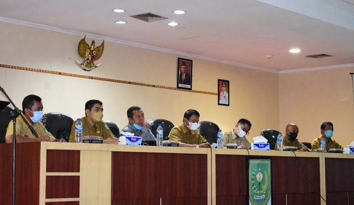 Wakil Bupati Inhu  Pimpin Rakor Penanganan Covid -19