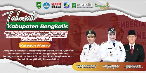 Disdik Bengkalis Borong 6 Penghargaan Implementasi Kurikulum Merdeka Belajar 2023