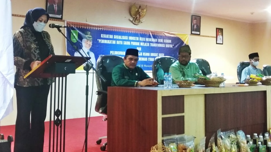 Bupati inhu Hadir Langsung Buka Kegiatan Sosialisasi Undustri  IKM