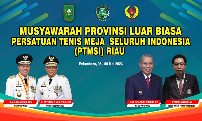 Ketua Umum PB PTMSI Akan Buka Musprovlub PTMSI di Pekanbaru
