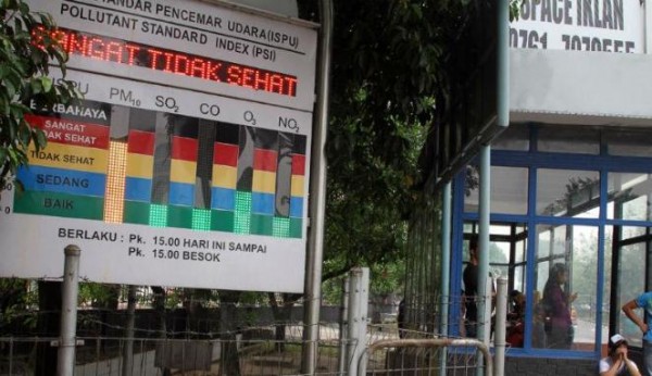 Udara Pekanbaru Sangat Tidak Sehat